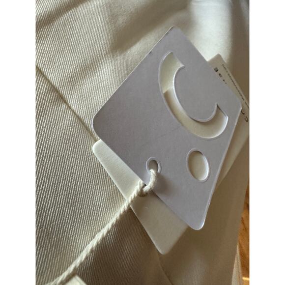 Commense Women's XSmall White Embroidered Hem Zip Solid Midi Skirt - Picture 9 of 9